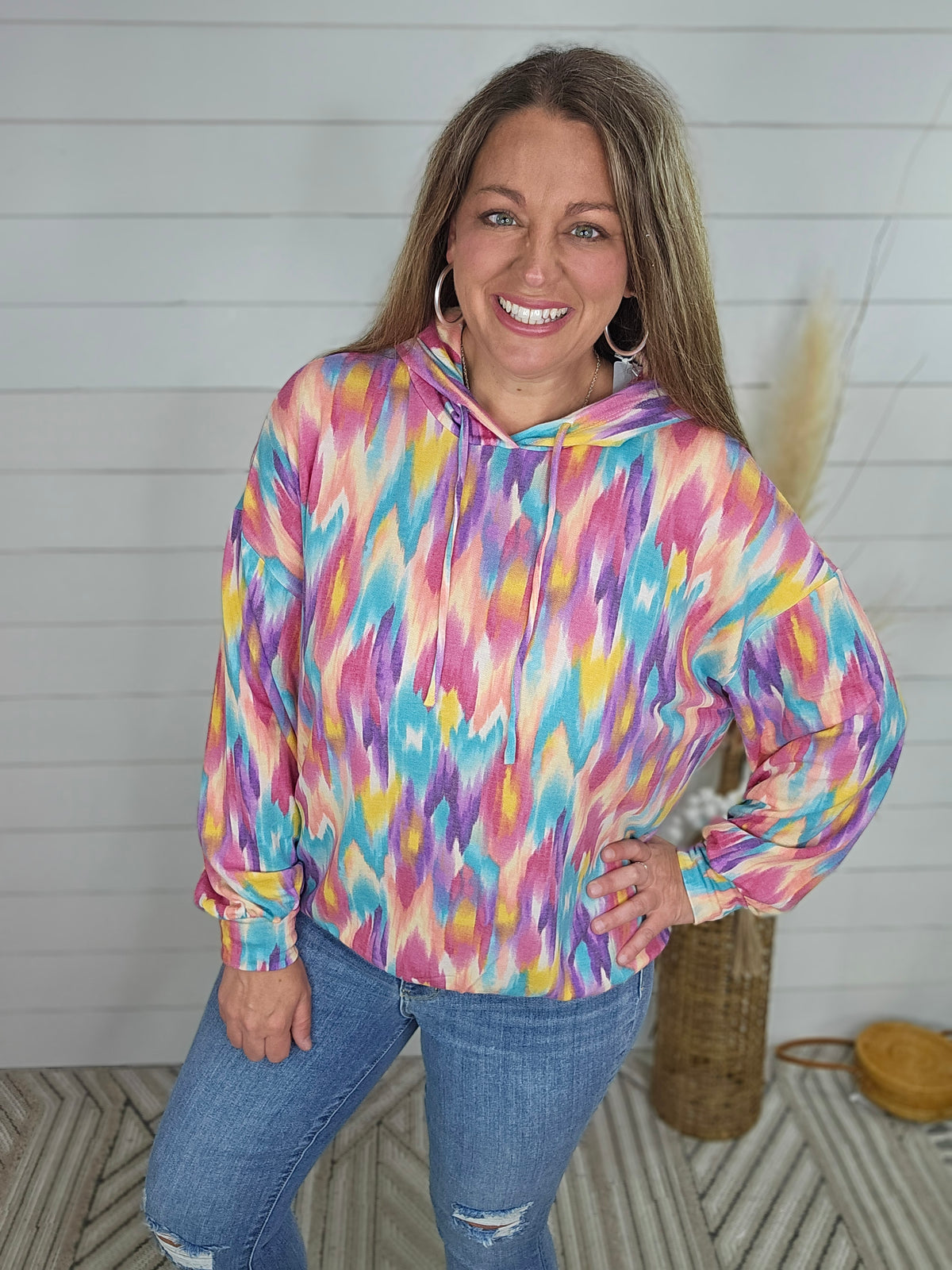 MULTI COLOR LIGHT WEIGHT HOODIE