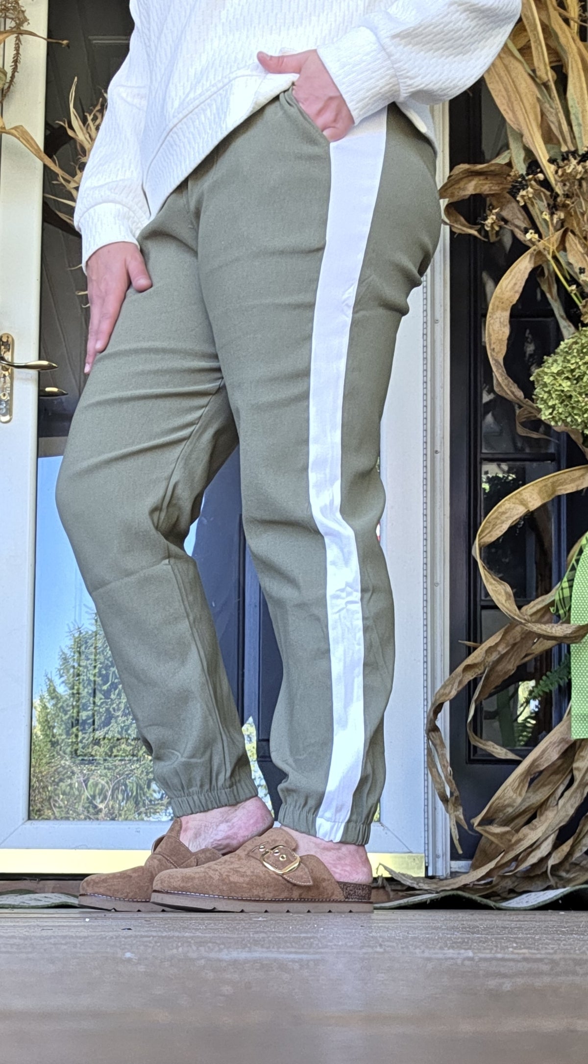 VARSITY STRIPE JOGGERS - 4 COLORS