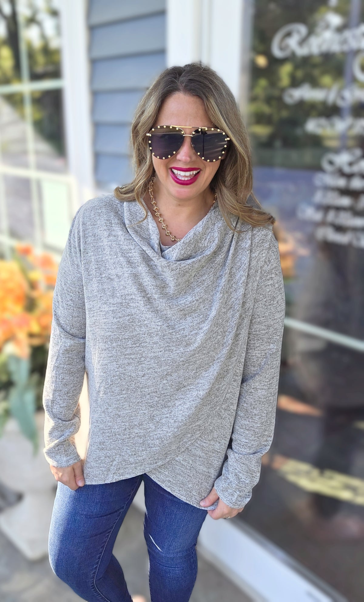 DEAR SCARLETT - 2 IN 1 CARDIGAN - OLIVE