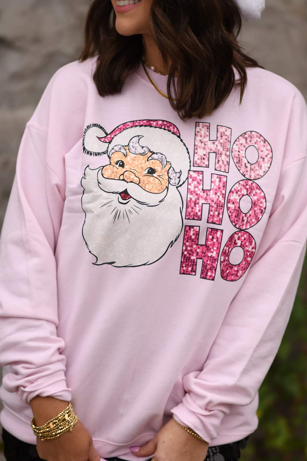 PREORER: TAT 10-15 BUSINESS DAYS PINK HO HO HO SWEATSHIRT