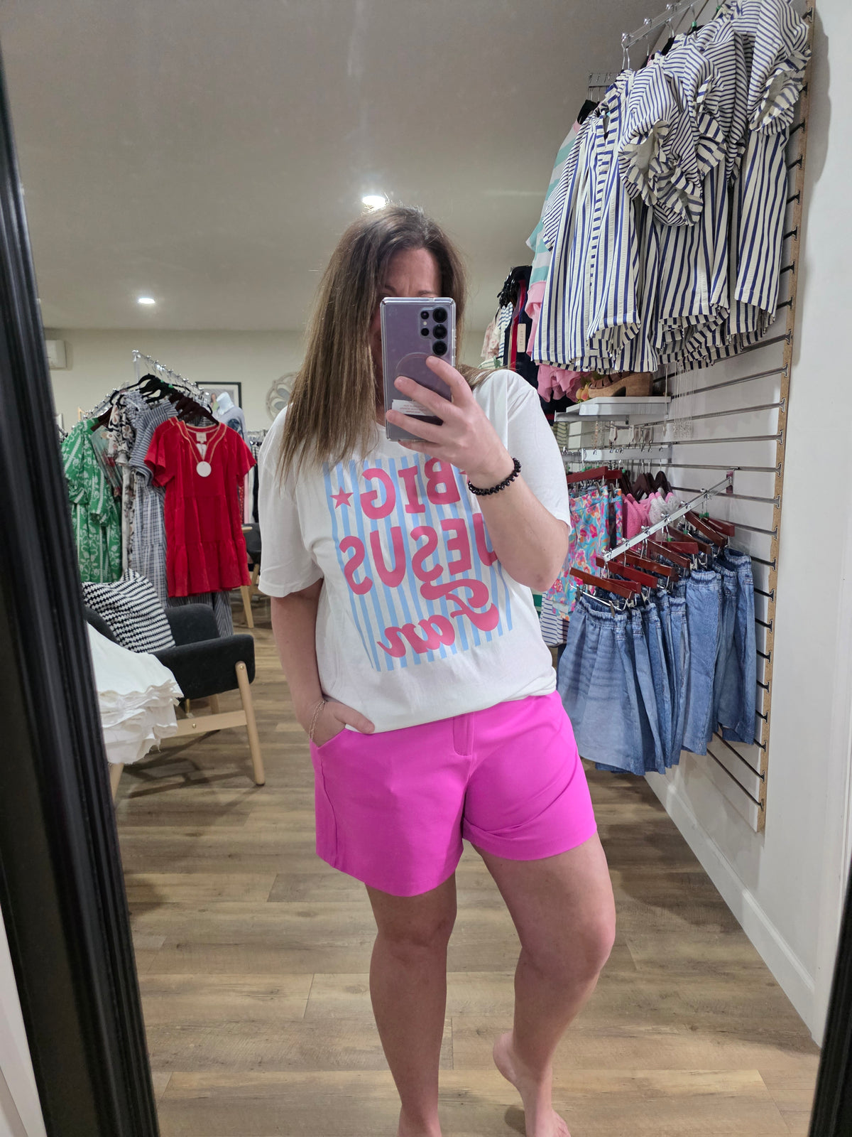 DEAR SCARLETT SHORTS - ISLAND ORCHID