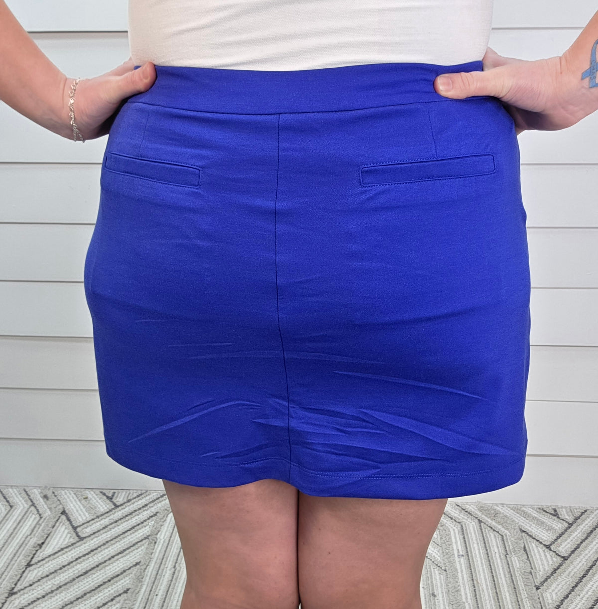 DEAR SCARLETT RELAXED SKORT - ROYAL BLUE