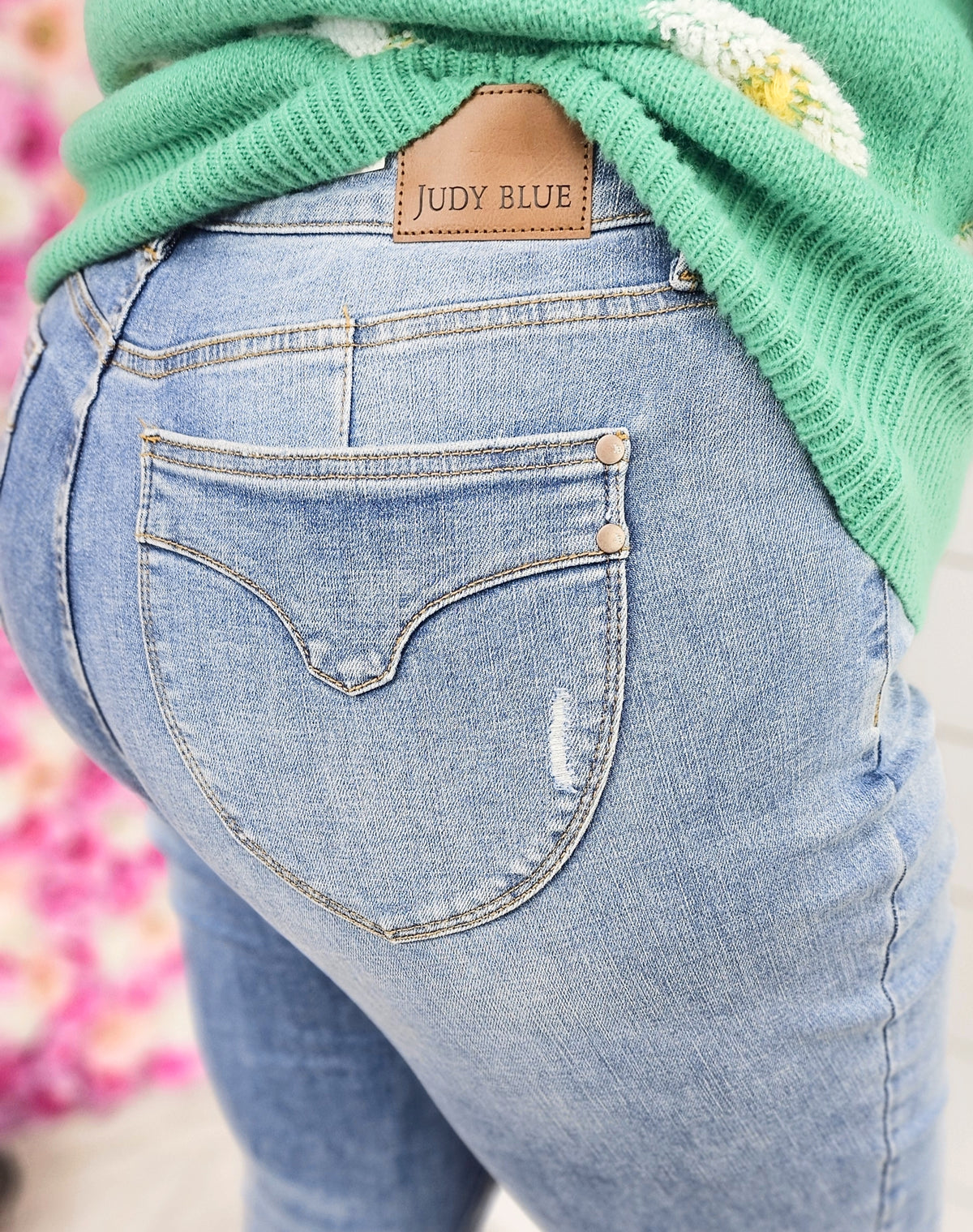 JUDY BLUE HW TUMMY CONTROL SHIELD POCKET SKINNY -JB 2.0