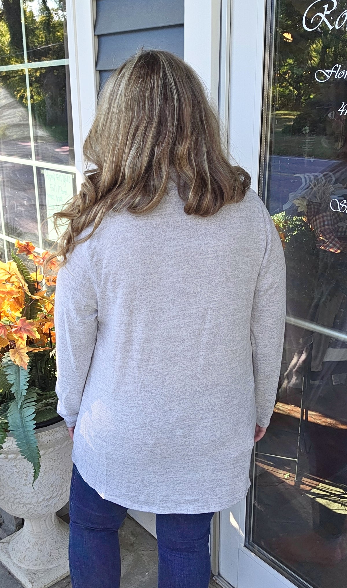 DEAR SCARLETT - 2 IN 1 CARDIGAN - HEATHER GREY