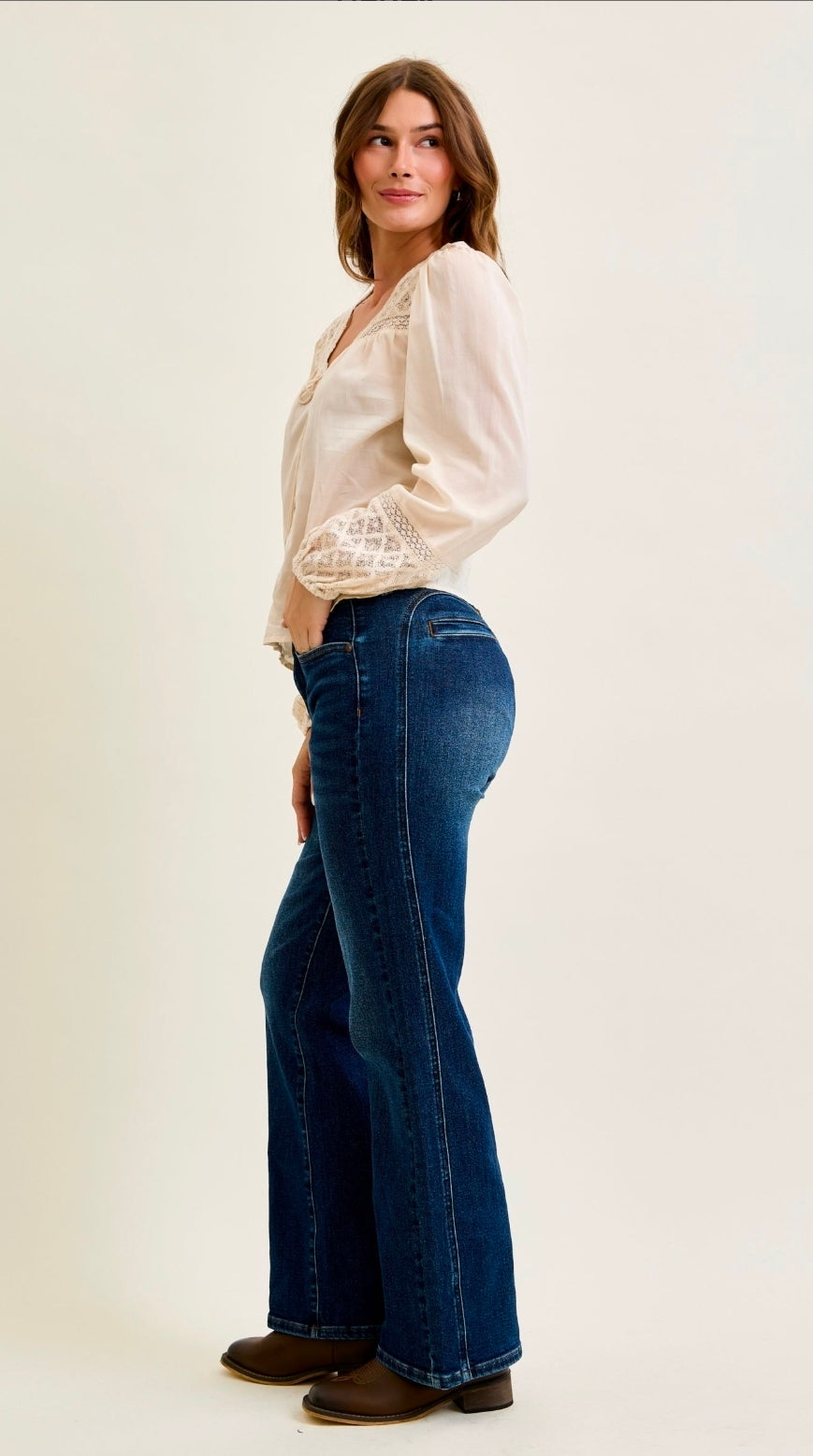 JUDY BLUE ALEX BOY BOOTCUT JEANS W/ SEAMING