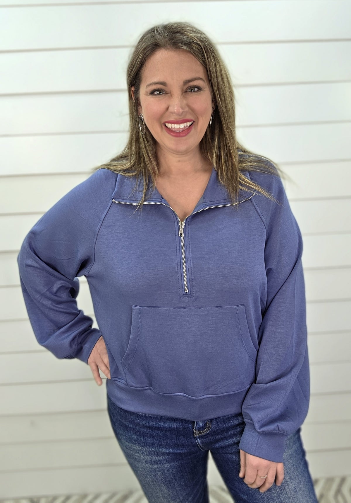 LT NAVY SCUBA QUARTER ZIP