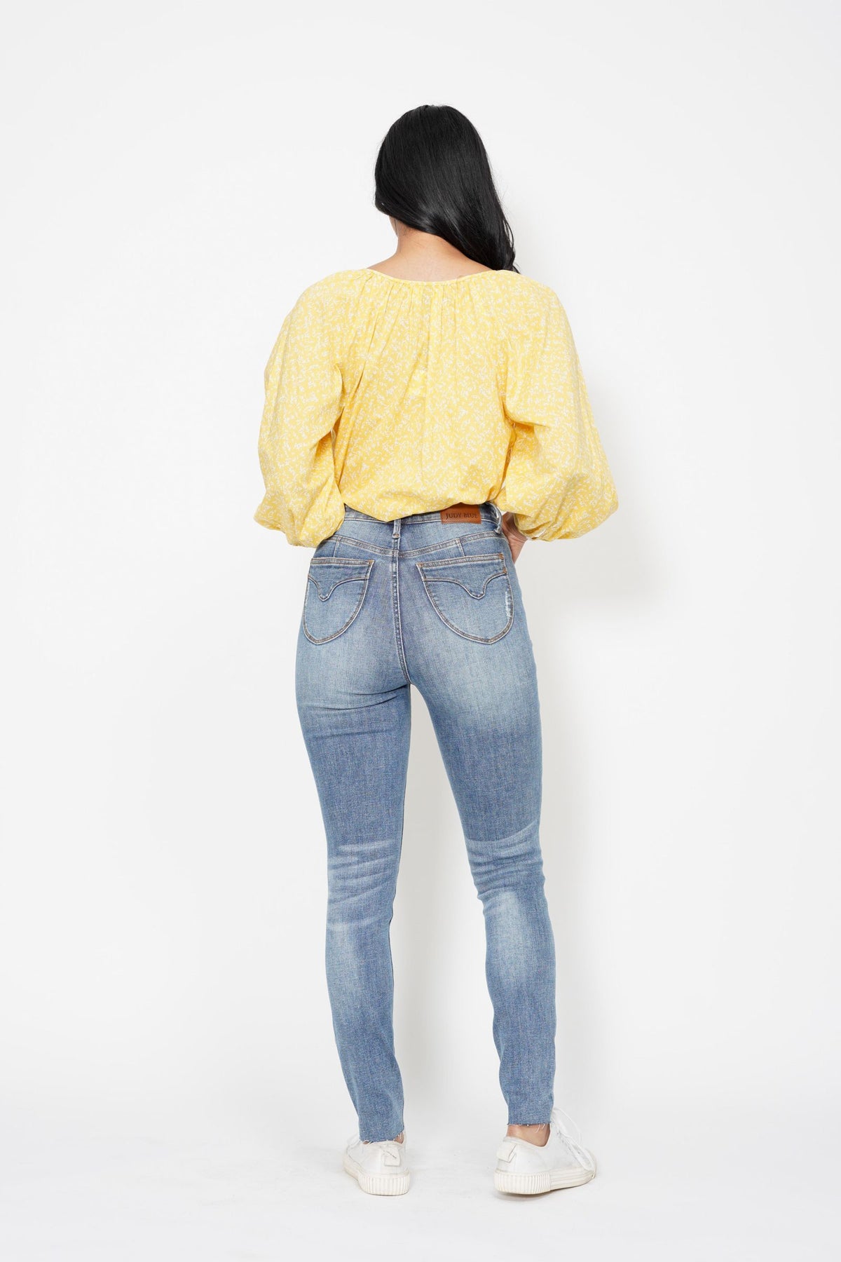 Judy Blue Blue And Yellow Jeans Judy Blue Jeans Womens 14W (33x26