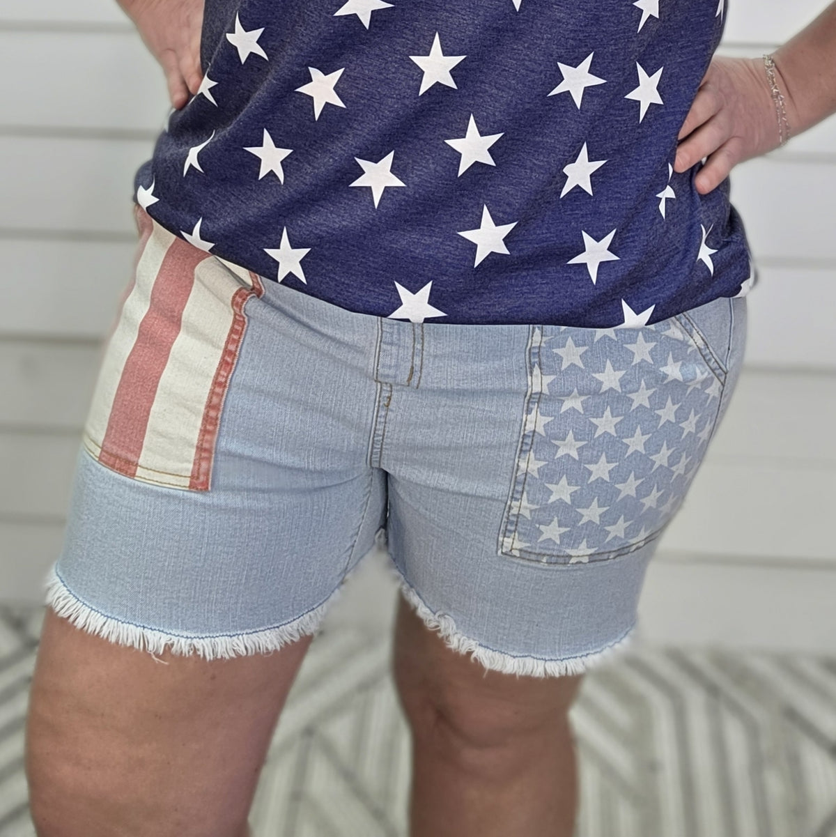 AMERICAN JOGGER DENIM SHORTS