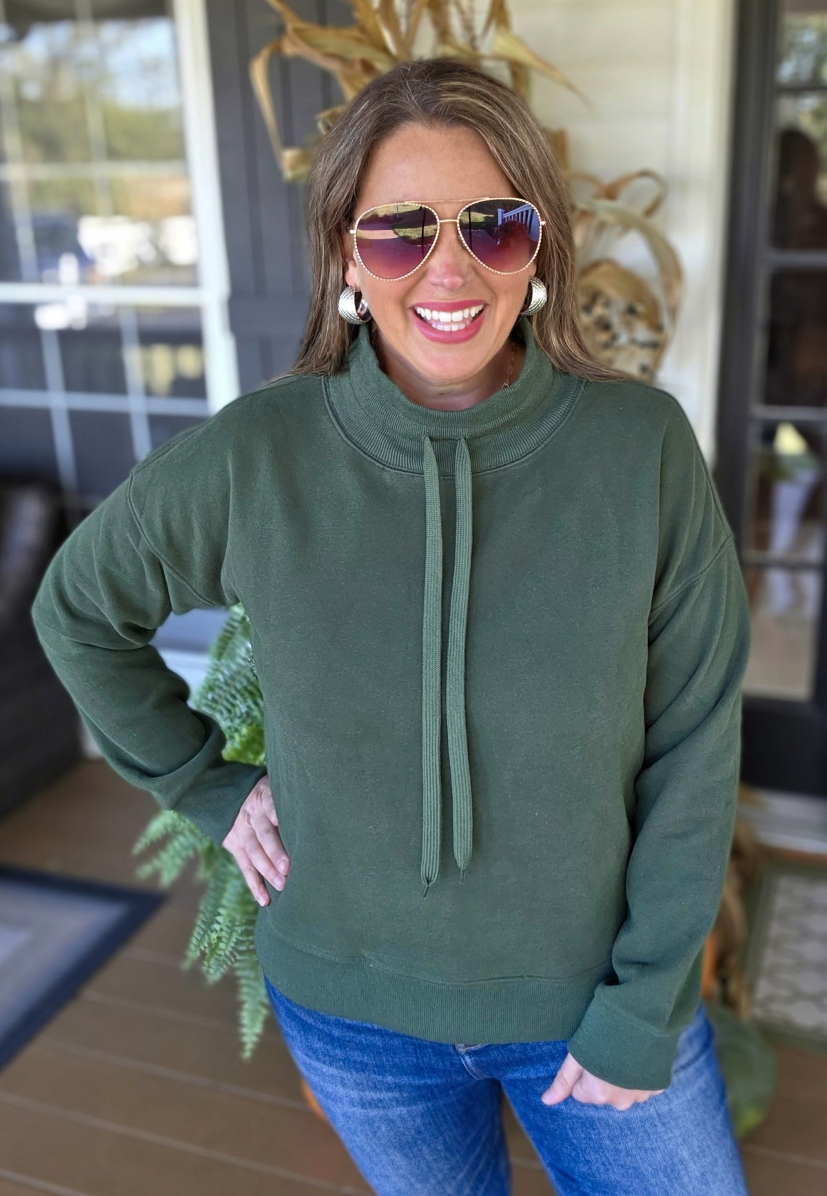 FOREST TIE CHANNEL SWEATSHIRT PULLOVER