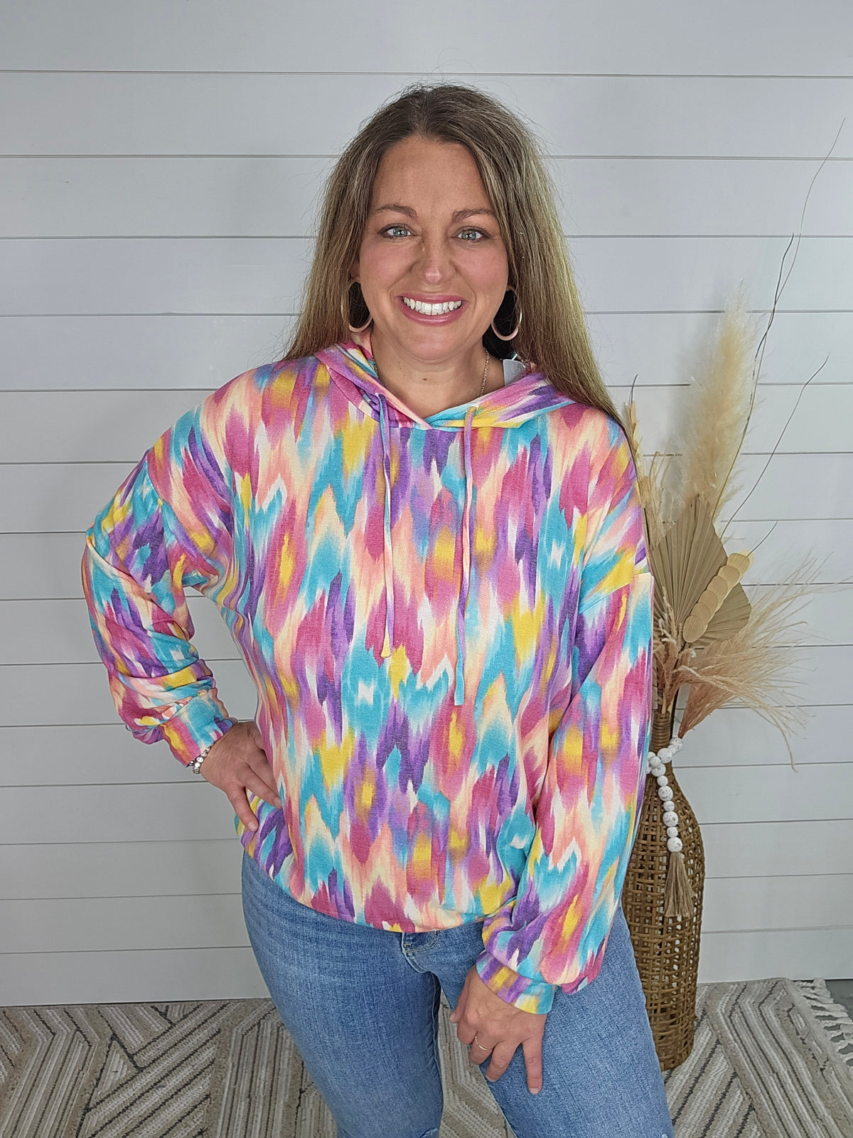 MULTI COLOR LIGHT WEIGHT HOODIE