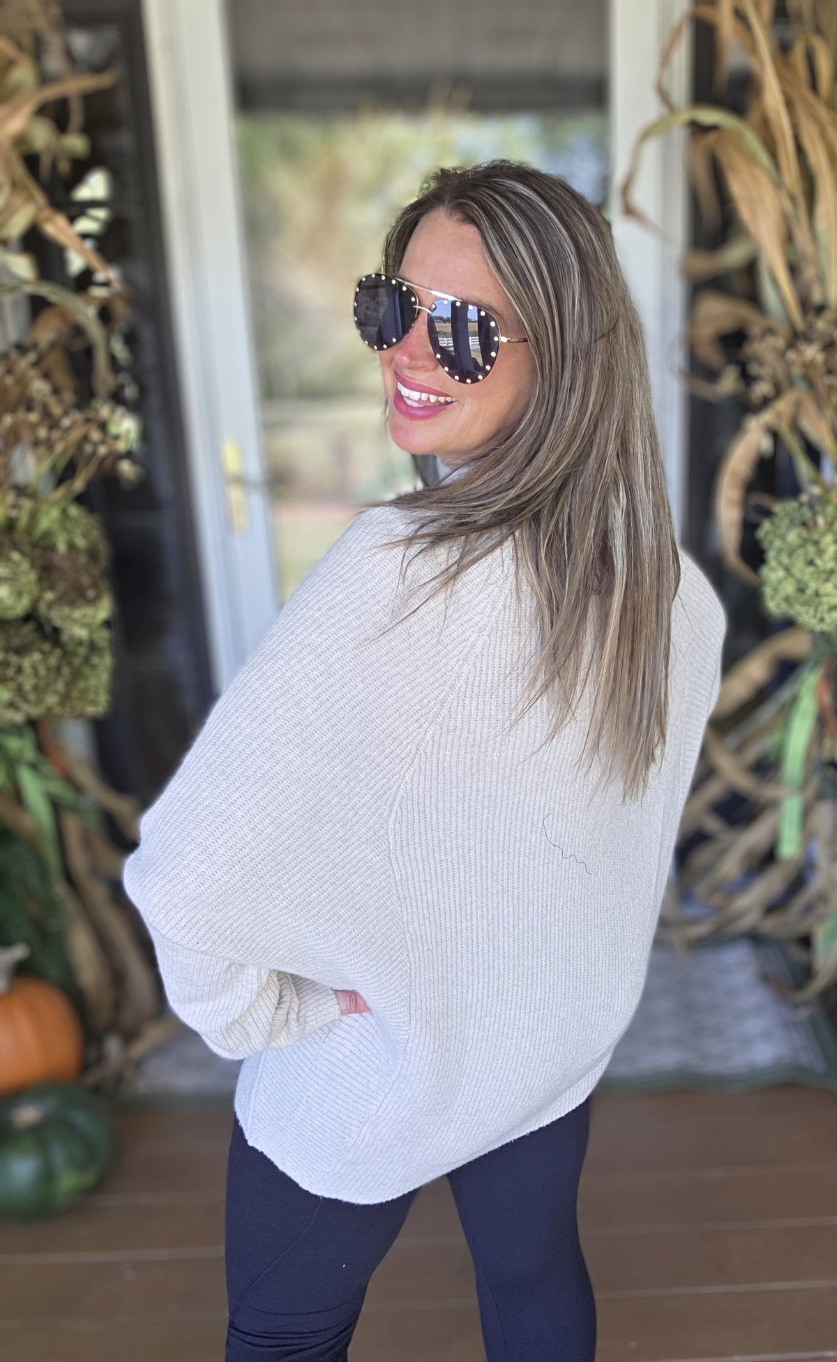 OATMEAL TUNIC KNIT SWEATER