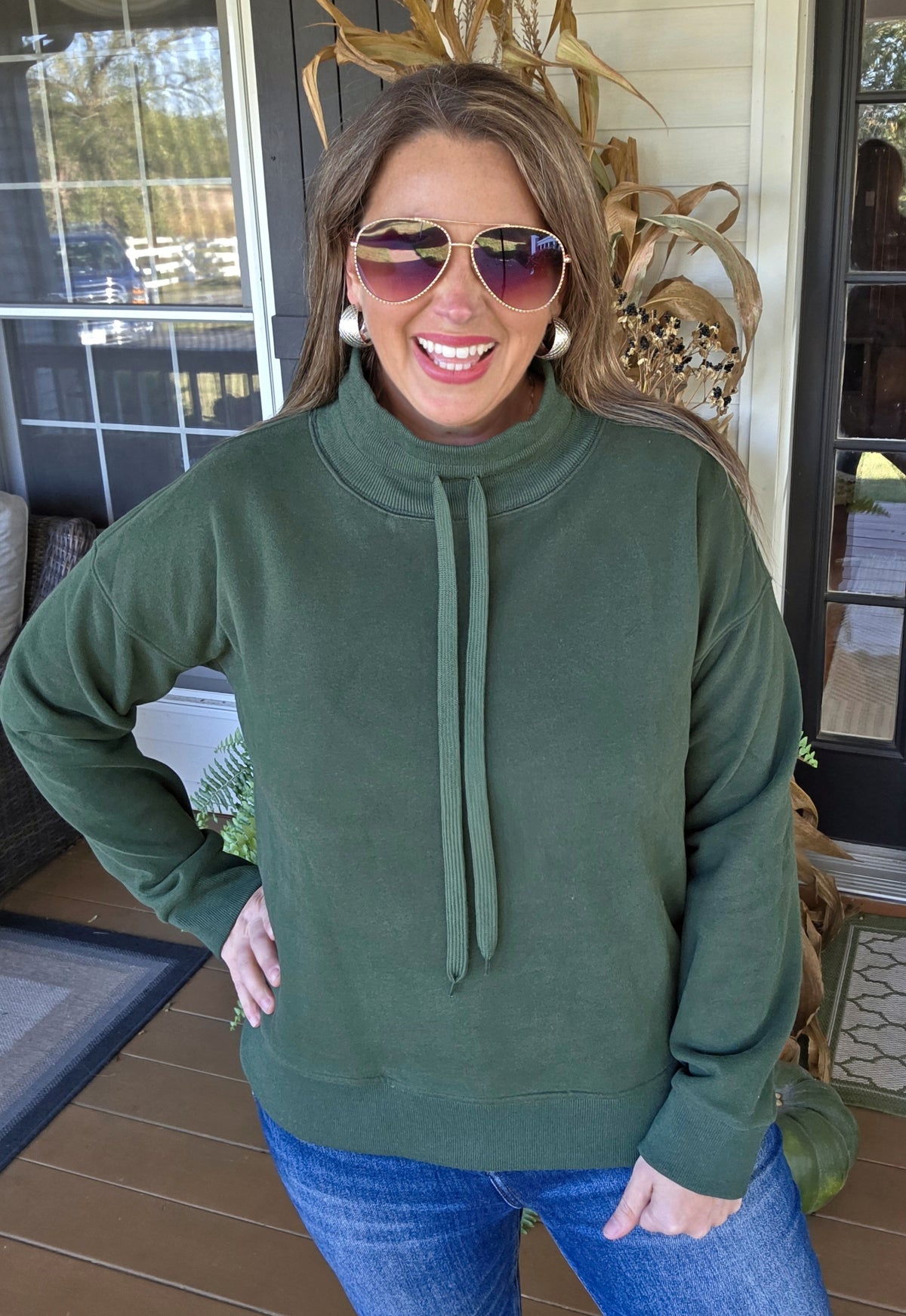 FOREST TIE CHANNEL SWEATSHIRT PULLOVER