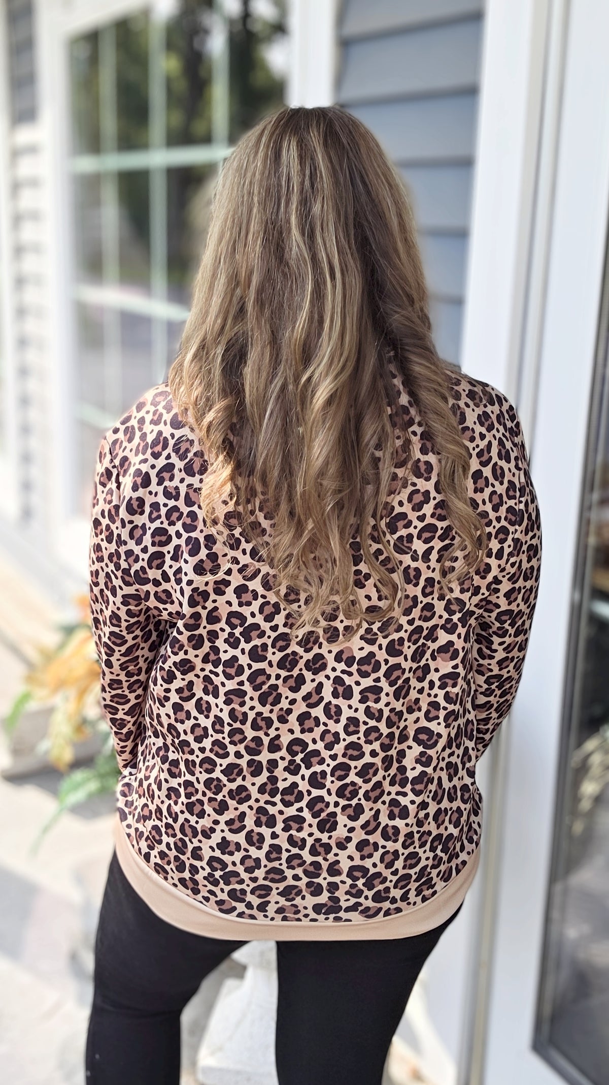 MOCHA LEOPARD QUARTER ZIP