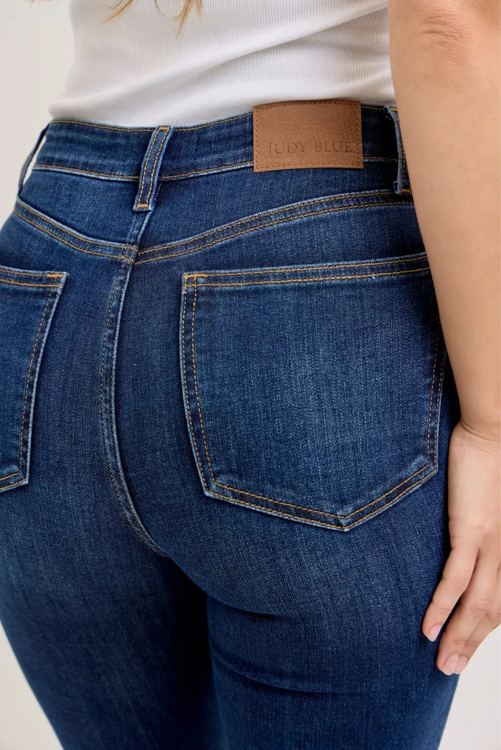 JUDY BLUE HIGH WAIST CAPRI W/ SINGLE CUFF