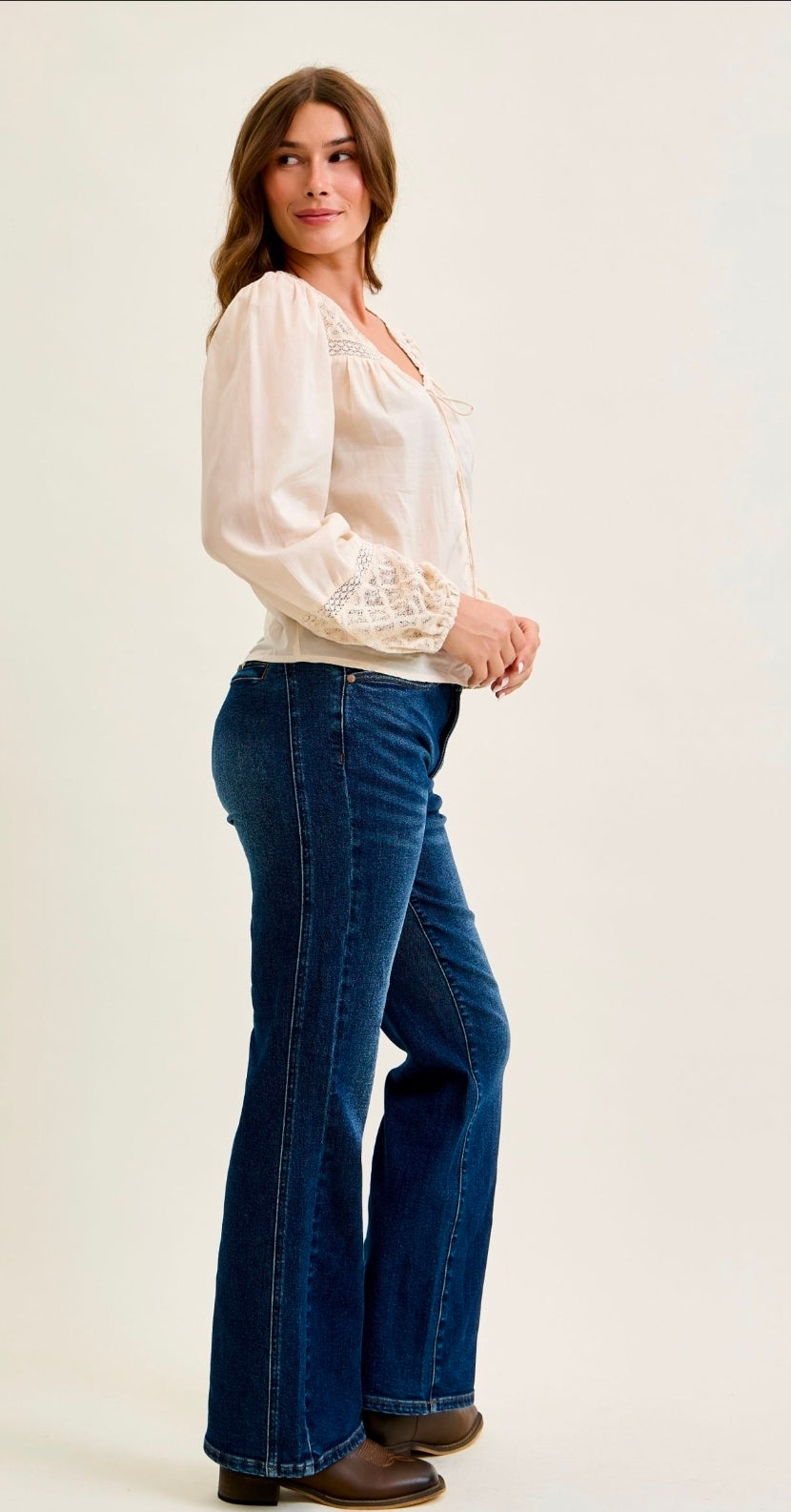 JUDY BLUE ALEX BOY BOOTCUT JEANS W/ SEAMING