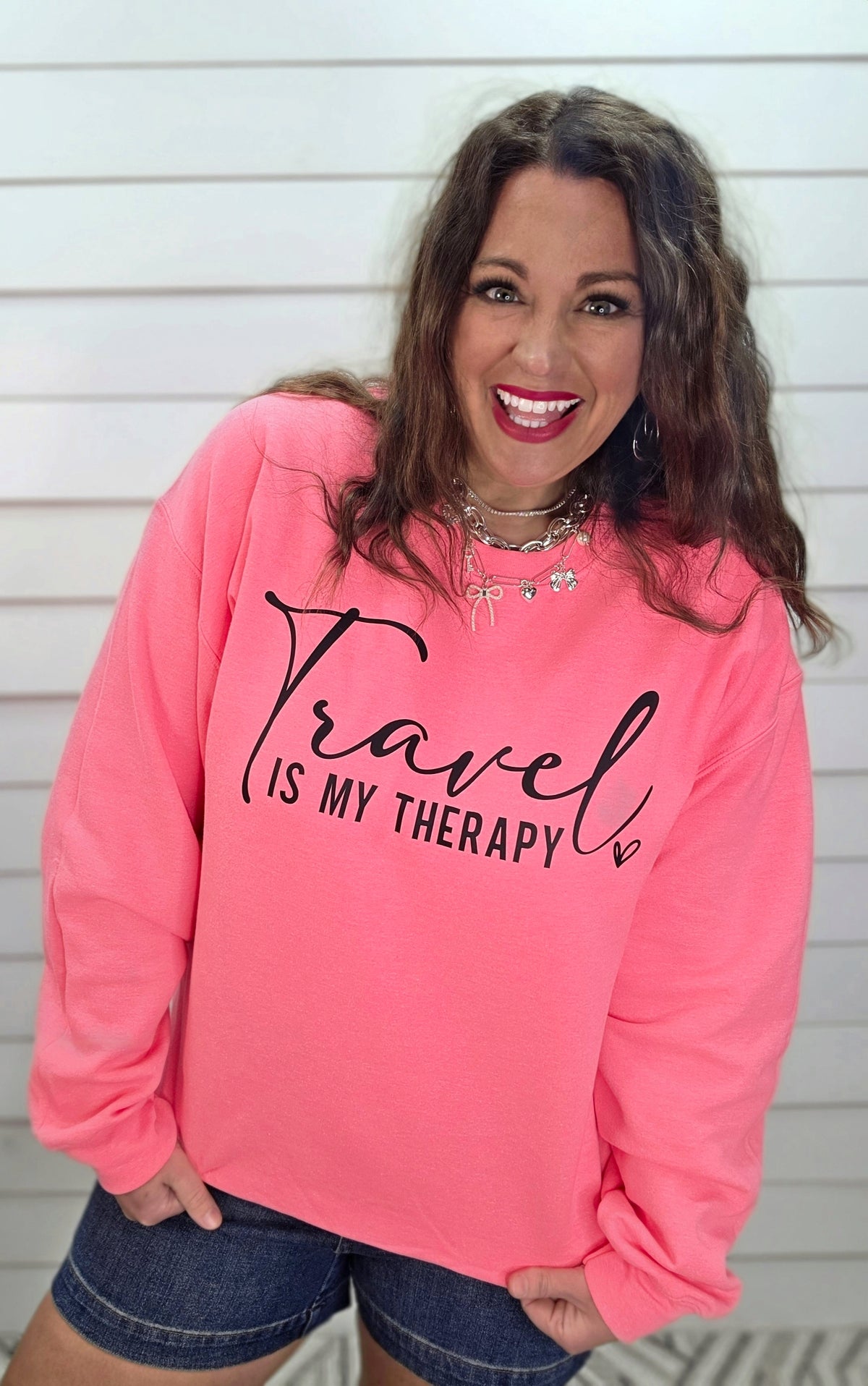 TRAVEL IS MY THERAPY - SWEATSHIRT