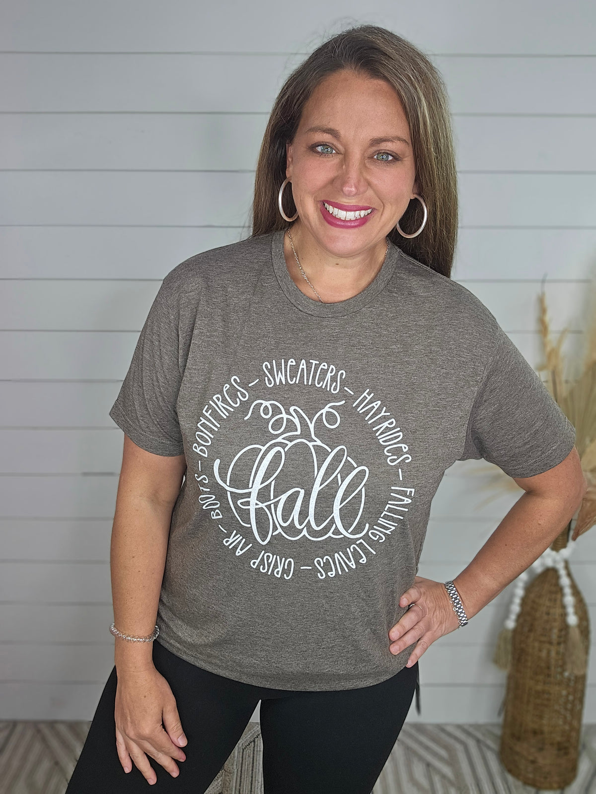 FALL GRAPHIC TEE - HAYRIDES/BONFIRES/SWEATERS