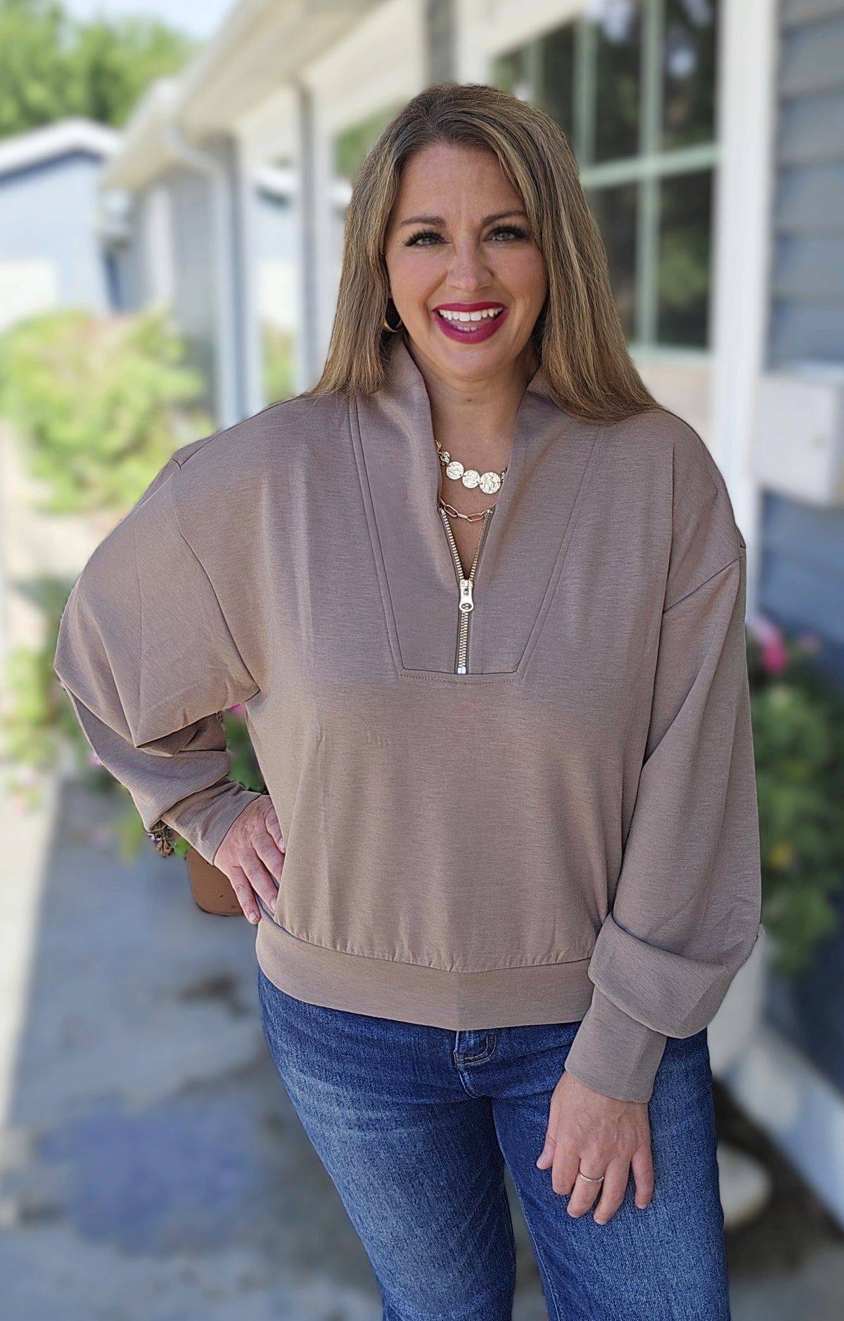 COCOA SCUBA HALF ZIP PULLOVER