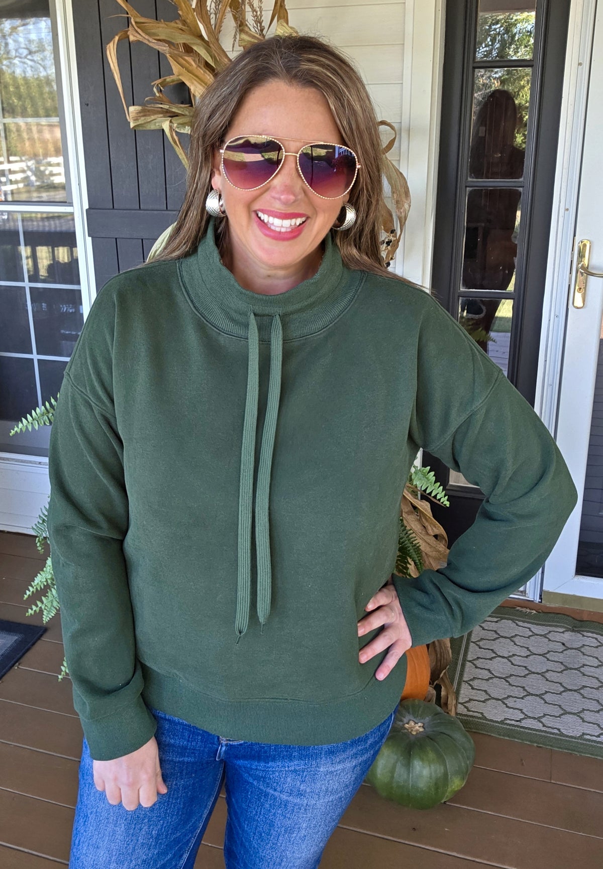 FOREST TIE CHANNEL SWEATSHIRT PULLOVER