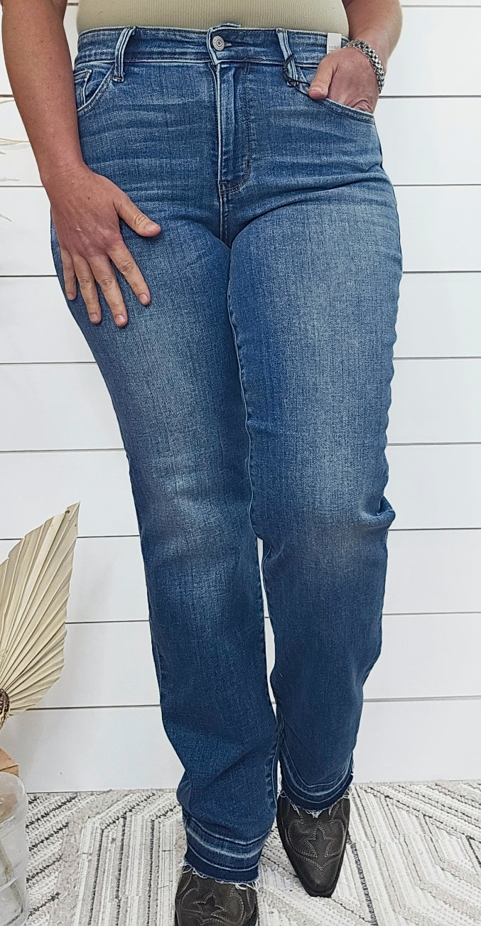 JUDY BLUE DAD JEAN W/ RELEASE HEM