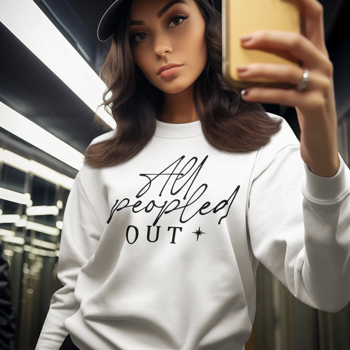 PREORDER: All Peopled Out Graphic Sweatshirt -ETA 15 BUSINESS DAYS