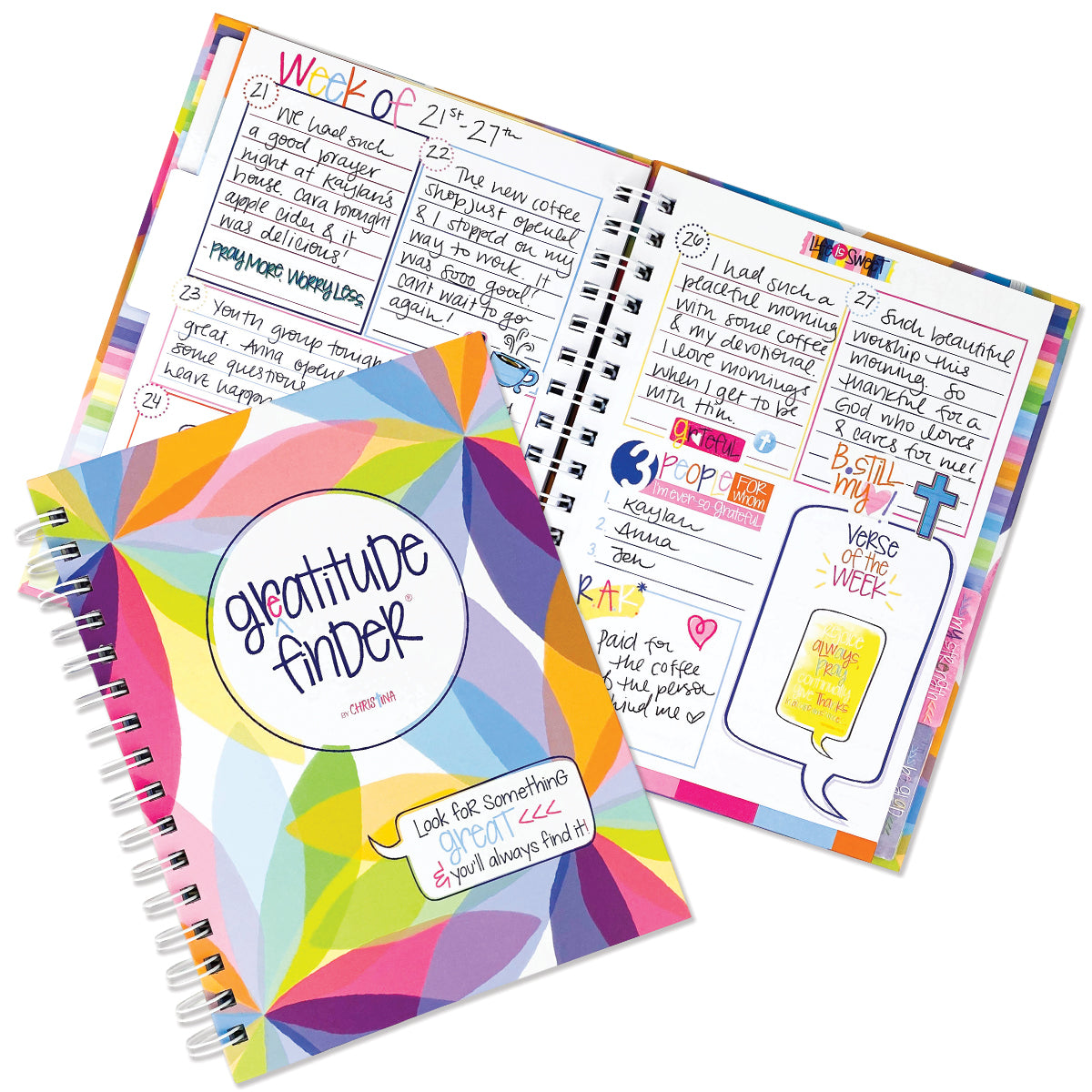 Faith-Based Gratitude Finder® Journals by Christina