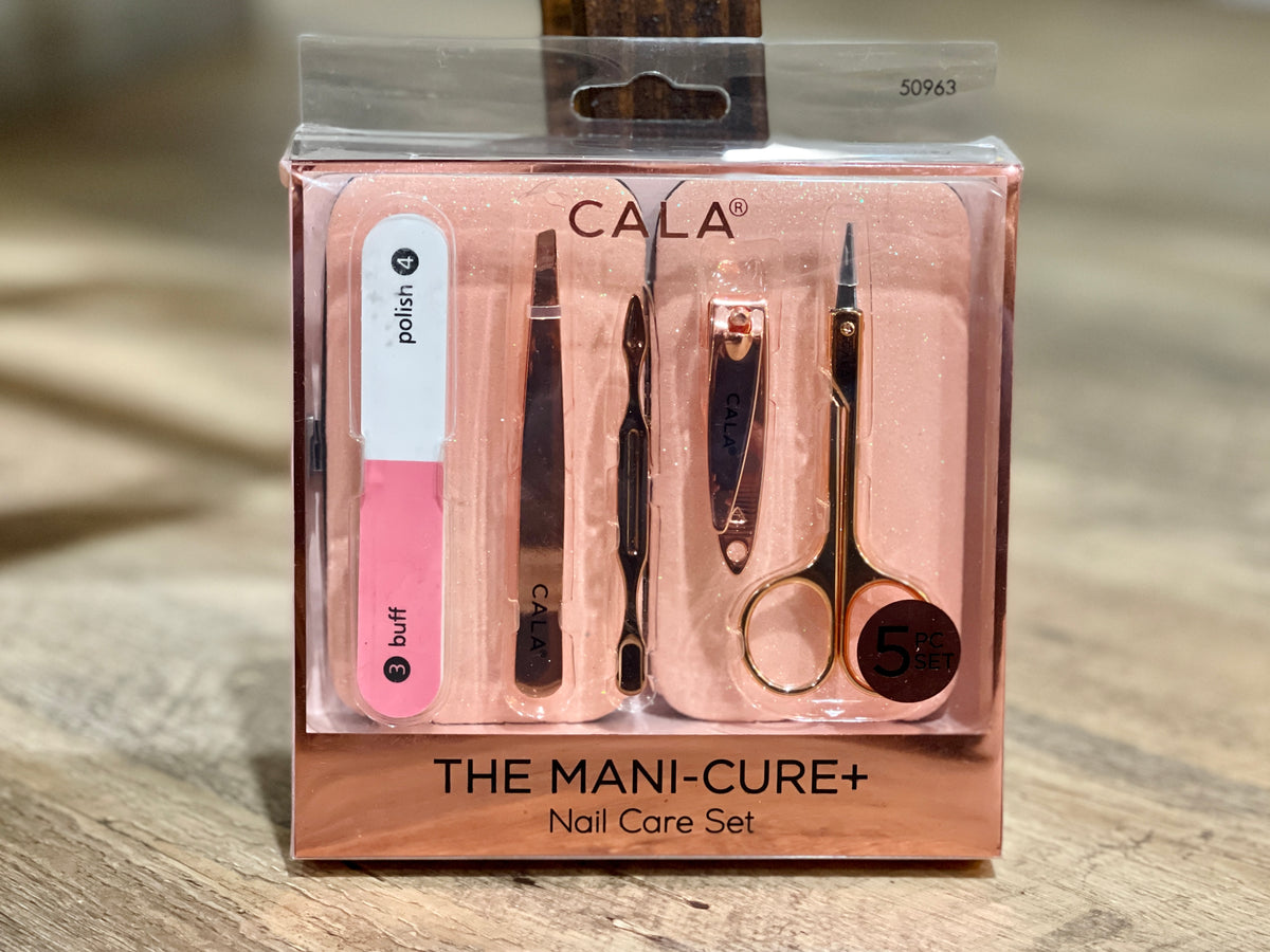ROSE GOLD 5 PIECE MANI-CURE NAIL CARE SET