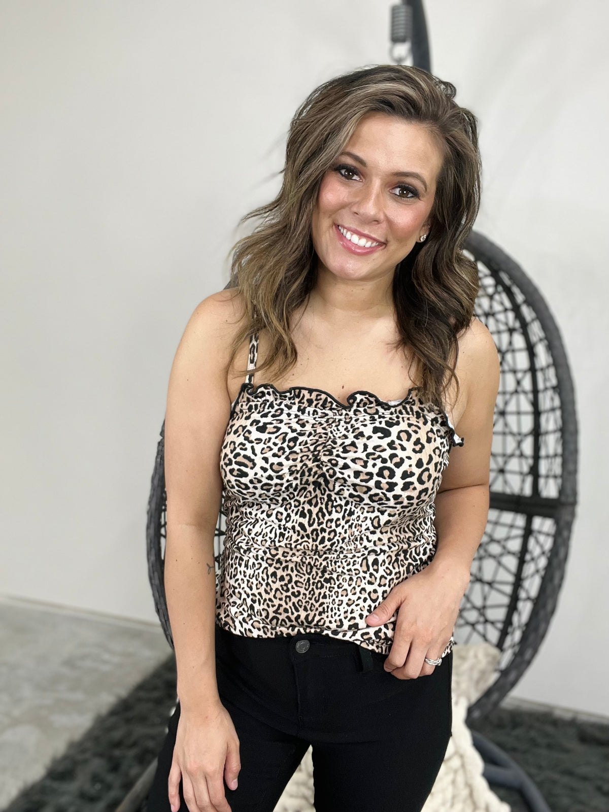 TAUPE LEOPARD TANK TOP